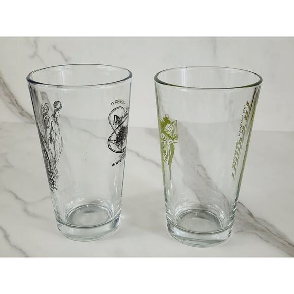 Terrapin Hopzilla Ale Pint Beer Clear Glass Tumbler 16oz Brewery 5 3/4" x2 - Picture 6 of 15